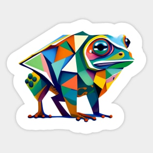 Colorful Frog Sticker